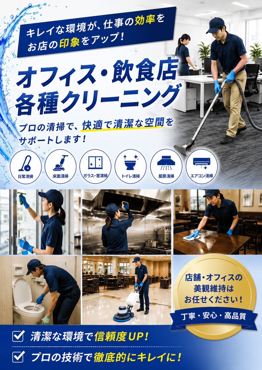 オフィス各種クリーニングの案内